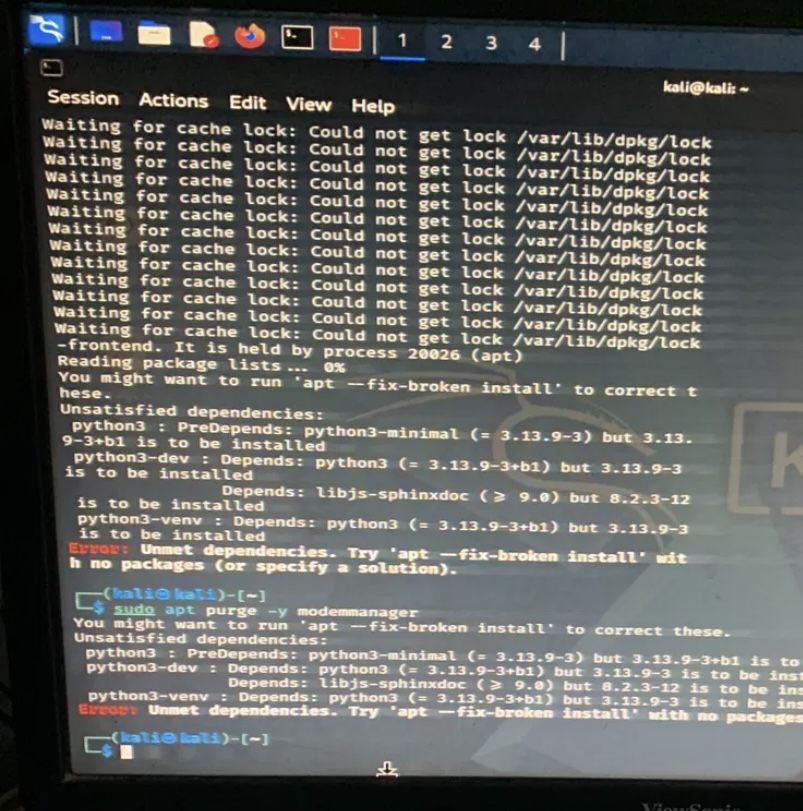 Removing ModemManager on Kali Linux before EDL work